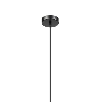 Cable-suspended pendant VELLO 1xE27/15W/230V black/smoky beige/black