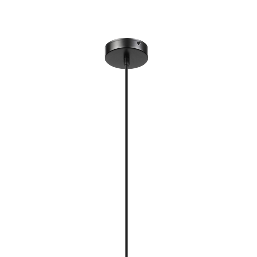 Cable-suspended pendant VELLO 1xE27/15W/230V black/smoky beige/black
