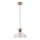 Cable-suspended SINGLE pendant light, 1x E27/60W/230V, Ø 28 cm, oak