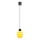CACTUS LED Cable Pendant Light 3W 230V 3000K Black/Yellow
