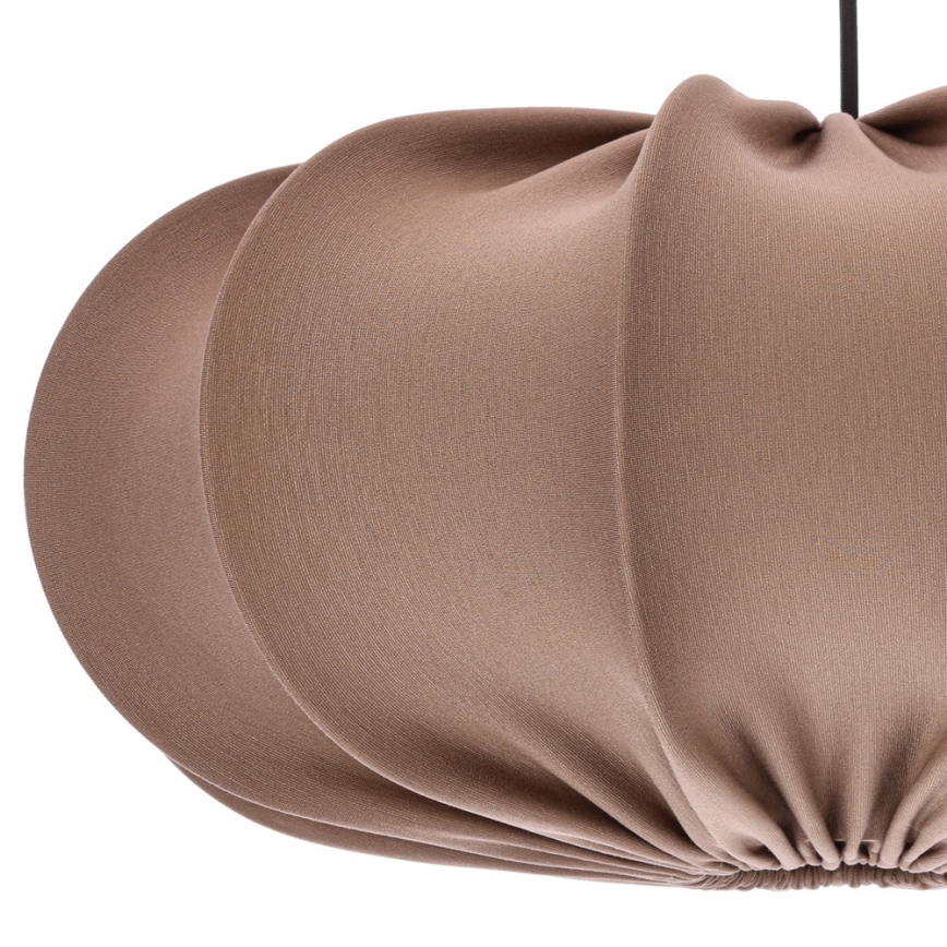 CAFEE cable-hung pendant lamp 1xE27/40W/230V Ø 52 cm brown