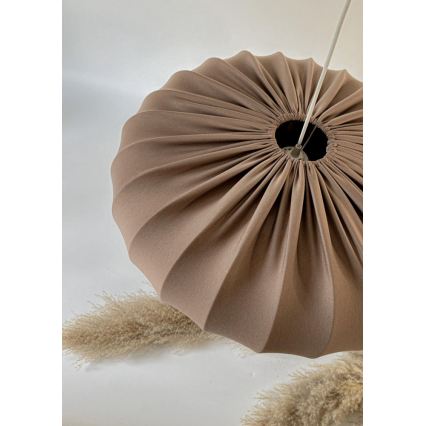CAFEE cable-suspended chandelier 1xE27/40W/230V Ø 66 cm, brown