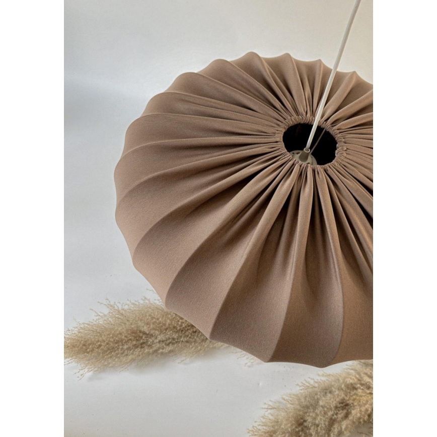 CAFEE cable-suspended chandelier 1xE27/40W/230V Ø 66 cm, brown