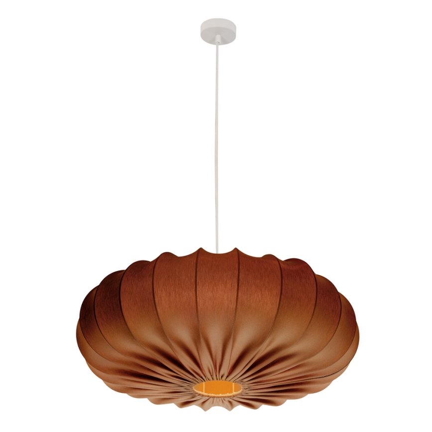 CAFEE cable-suspended chandelier 1xE27/40W/230V Ø 66 cm, brown