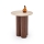 CALDO Coffee Table, Ø 50 cm, Brown/Beige