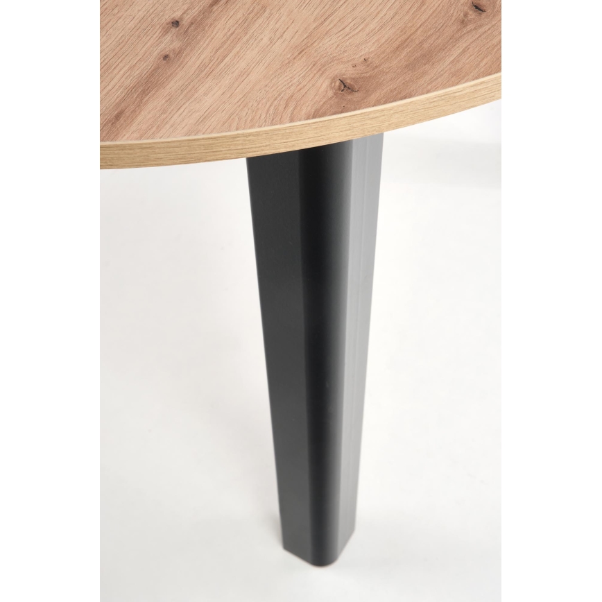 CALMIO Dining Table, Artisan Oak/Black