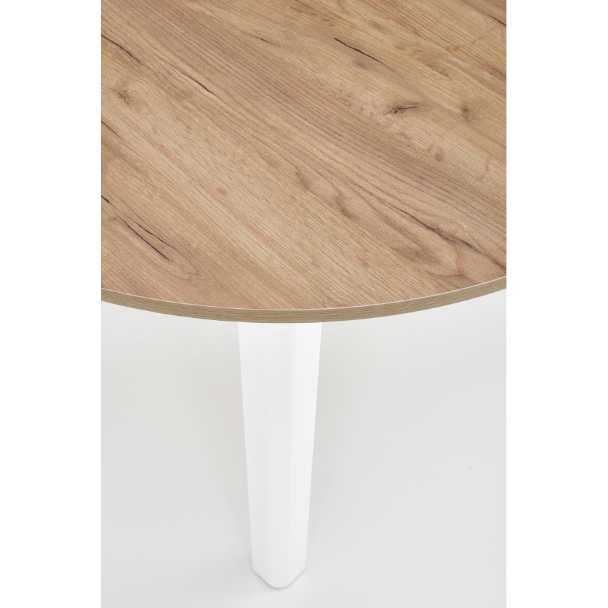 CALMIO Dining Table, Craft Oak/White