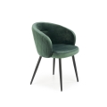 CALMURE Dining Chair, Dark Green