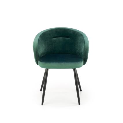 CALMURE Dining Chair, Dark Green