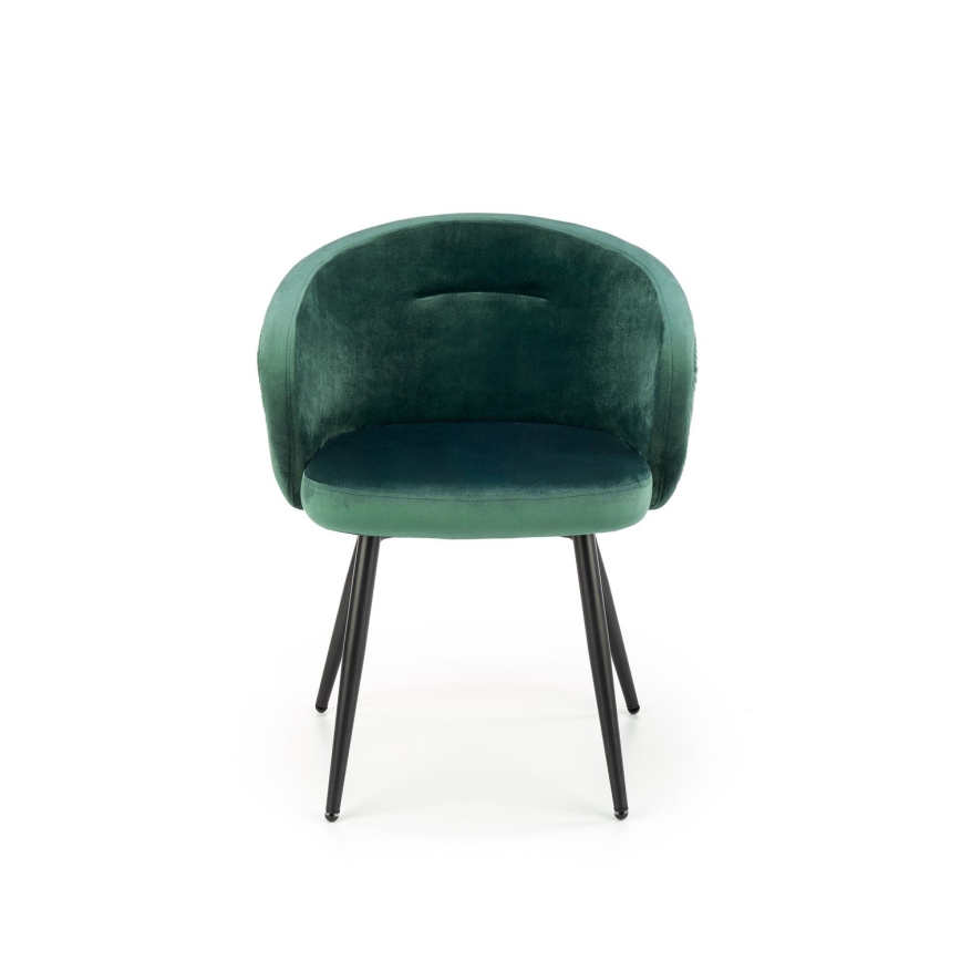 CALMURE Dining Chair, Dark Green