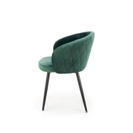 CALMURE Dining Chair, Dark Green