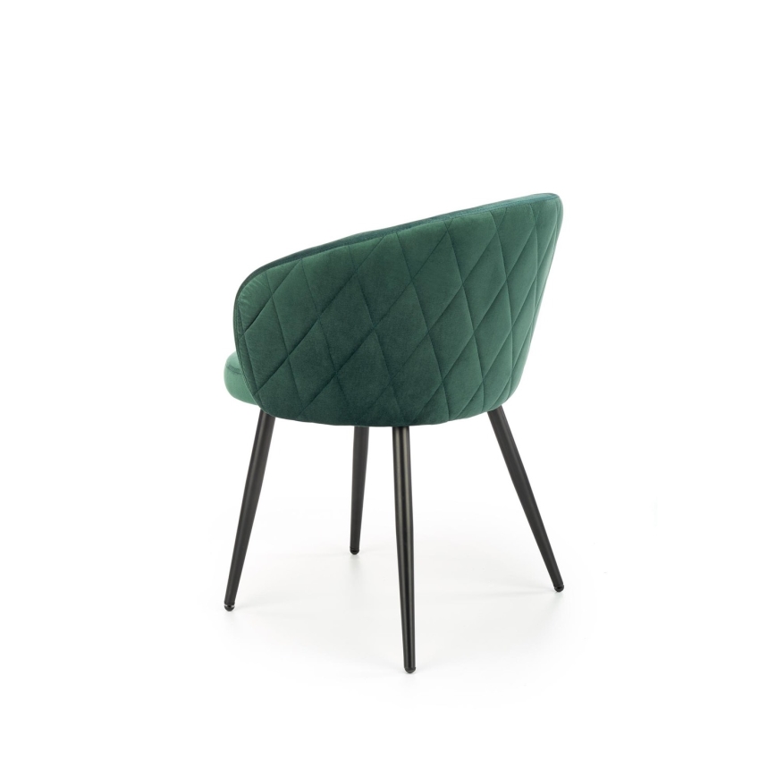 CALMURE Dining Chair, Dark Green