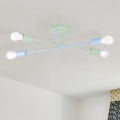 CAMBRIDGE Flush-Mount Ceiling Light 4xE27/15W/230V Green/Blue