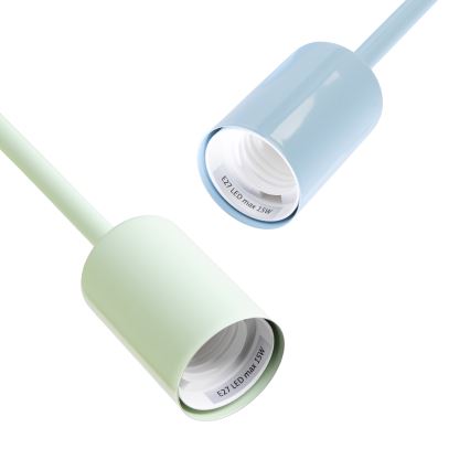 CAMBRIDGE Flush-Mount Ceiling Light 4xE27/15W/230V Green/Blue