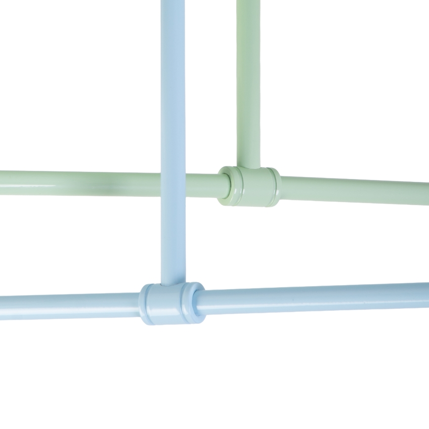 CAMBRIDGE Flush-Mount Ceiling Light 4xE27/15W/230V Green/Blue