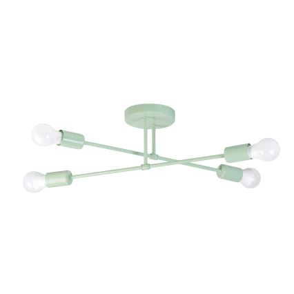 CAMBRIDGE Flush-Mount Chandelier 4xE27/15W/230V Green