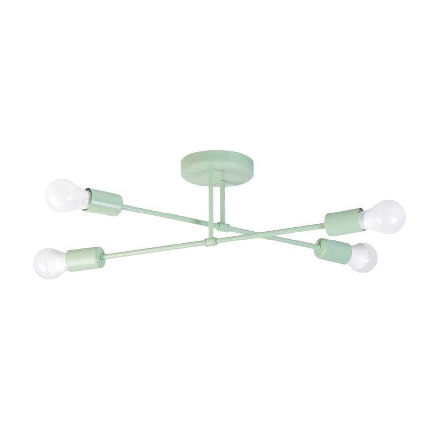 CAMBRIDGE Flush-Mount Chandelier 4xE27/15W/230V Green