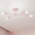 CAMBRIDGE flush-mount chandelier 4xE27/15W/230V pink