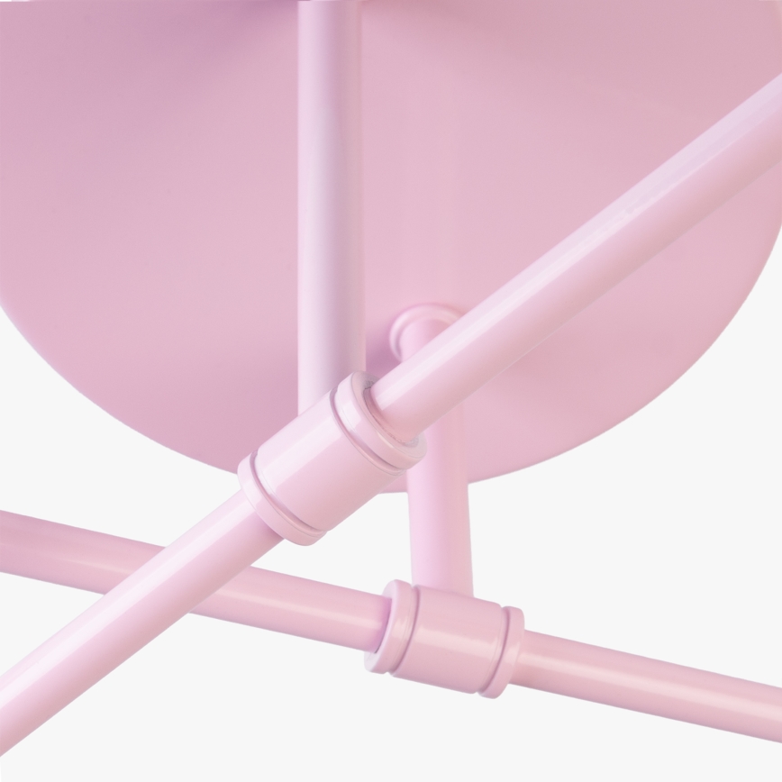CAMBRIDGE flush-mount chandelier 4xE27/15W/230V pink
