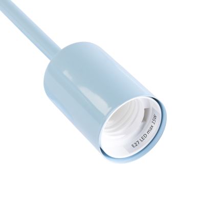 CAMBRIDGE flush-mount chandelier, 6× E27 sockets (max. 15W each), 230V — blue