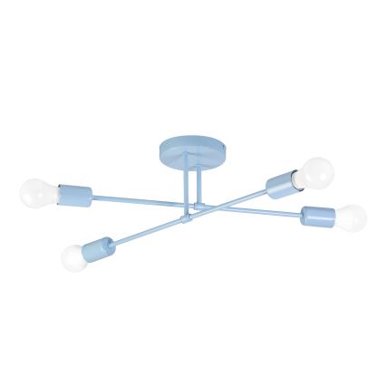 CAMBRIDGE Flush‑Mount Chandelier 4xE27/15W/230V, Blue