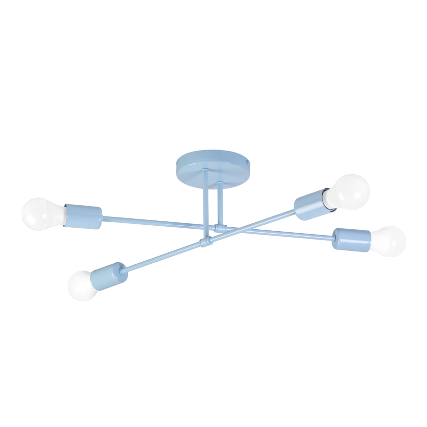 CAMBRIDGE Flush‑Mount Chandelier 4xE27/15W/230V, Blue
