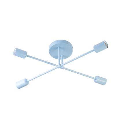 CAMBRIDGE Flush‑Mount Chandelier 4xE27/15W/230V, Blue