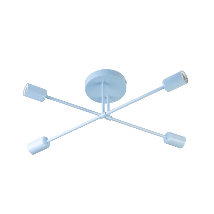 CAMBRIDGE Flush‑Mount Chandelier 4xE27/15W/230V, Blue