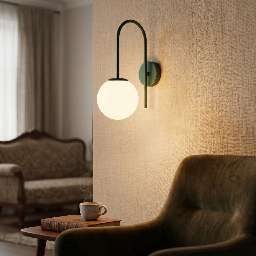 CAMBRIDGE Wall Light 1xE14/15W/230V Green
