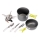 Camping gas cooker with accessories