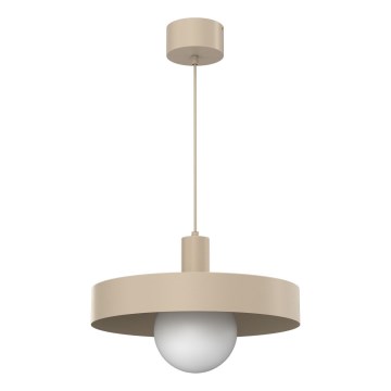 CANAN cable-hung pendant light 1xE27/15W/230V, Ø 40 cm, beige