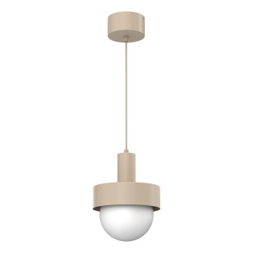 CANAN Cord-hung Pendant Light 1xE27/15W/230V, Ø 20 cm, Beige
