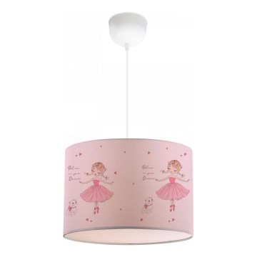 CANDY Children's Ceiling Lamp 1xE27/40W/230V Pink