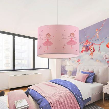 CANDY Children's Ceiling Lamp 1xE27/40W/230V Pink