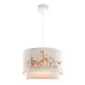 CANDY Children's Ceiling Light 1xE27/40W/230V White/Brown