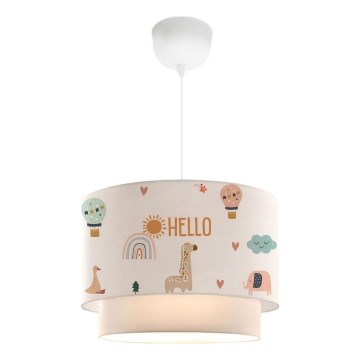 CANDY Kids' Ceiling Light 1xE27/40W/230V White/Multicoloured