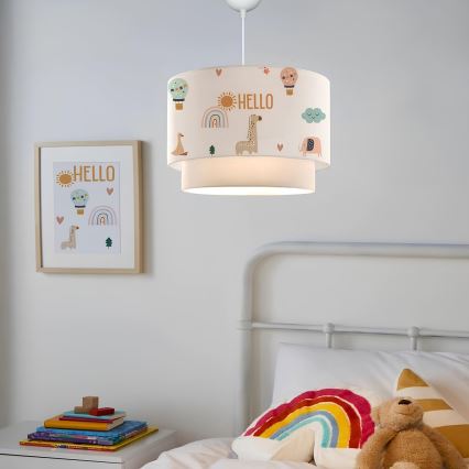 CANDY Kids' Ceiling Light 1xE27/40W/230V White/Multicoloured