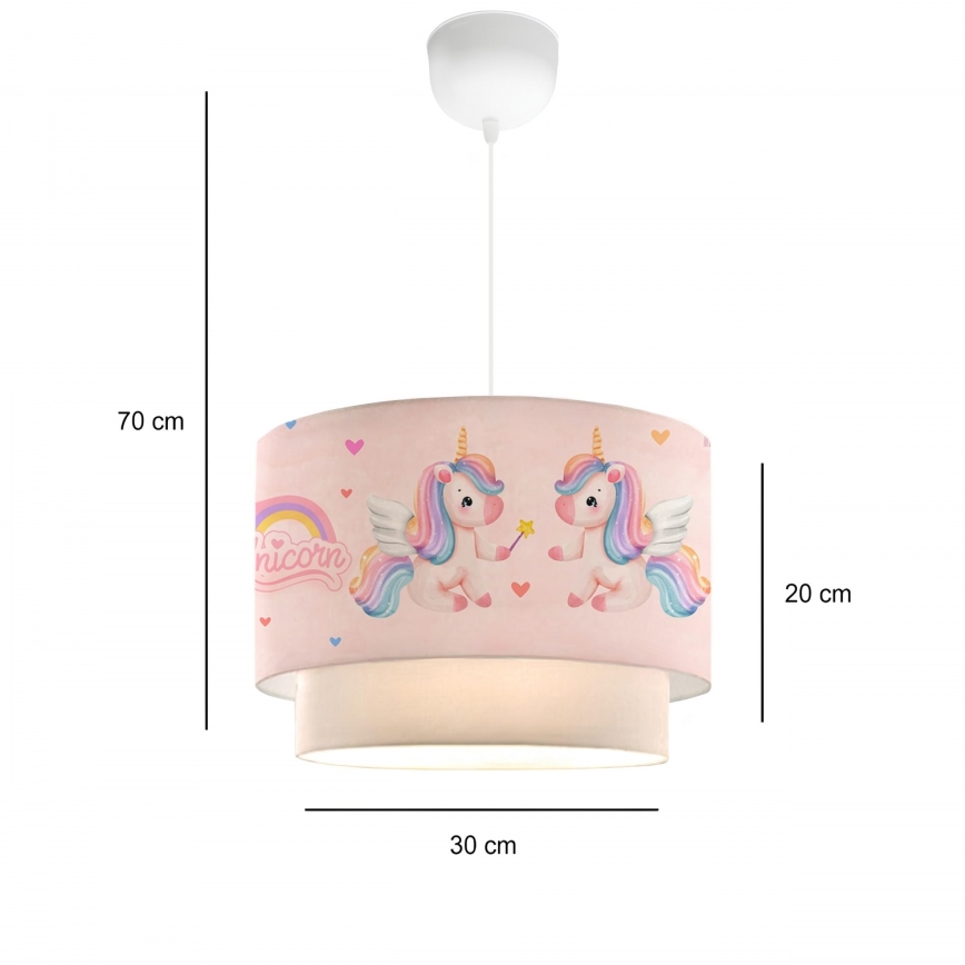 CANDY Kids' Pendant Light 1xE27/40W/230V, Pink