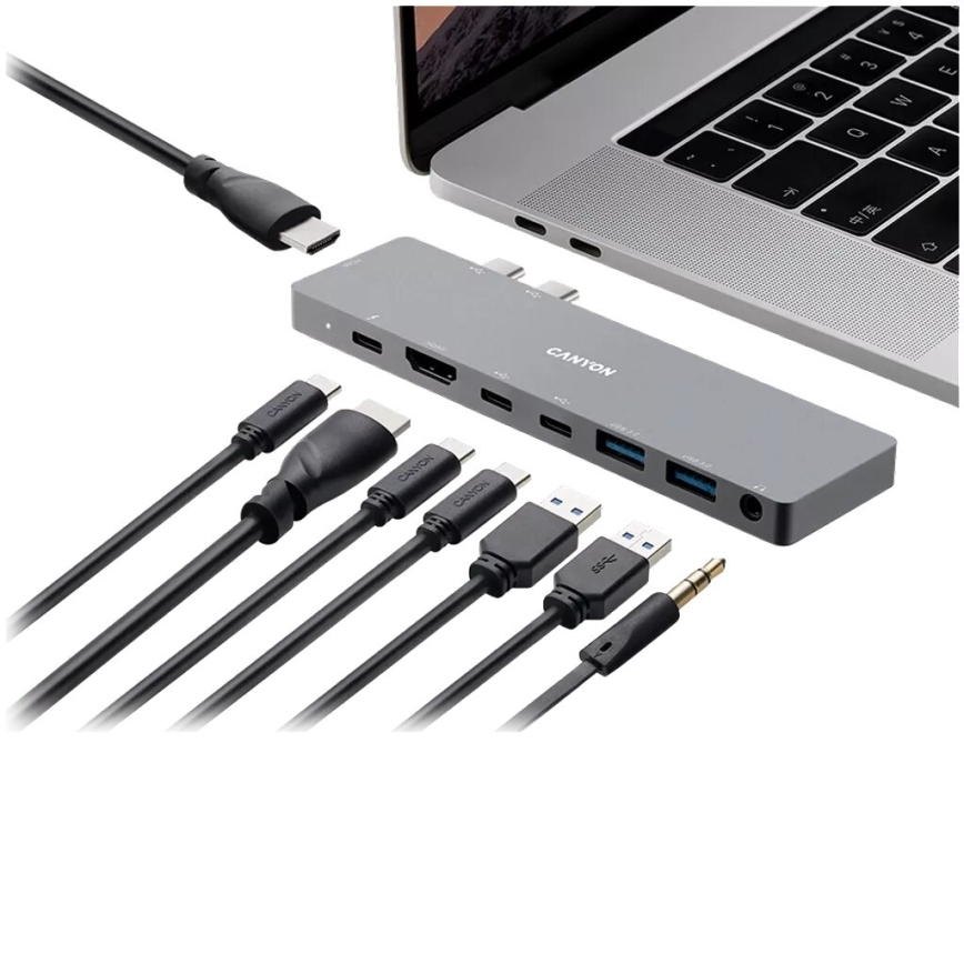 Canyon - Docking station Power Delivery for MacBook 8in1