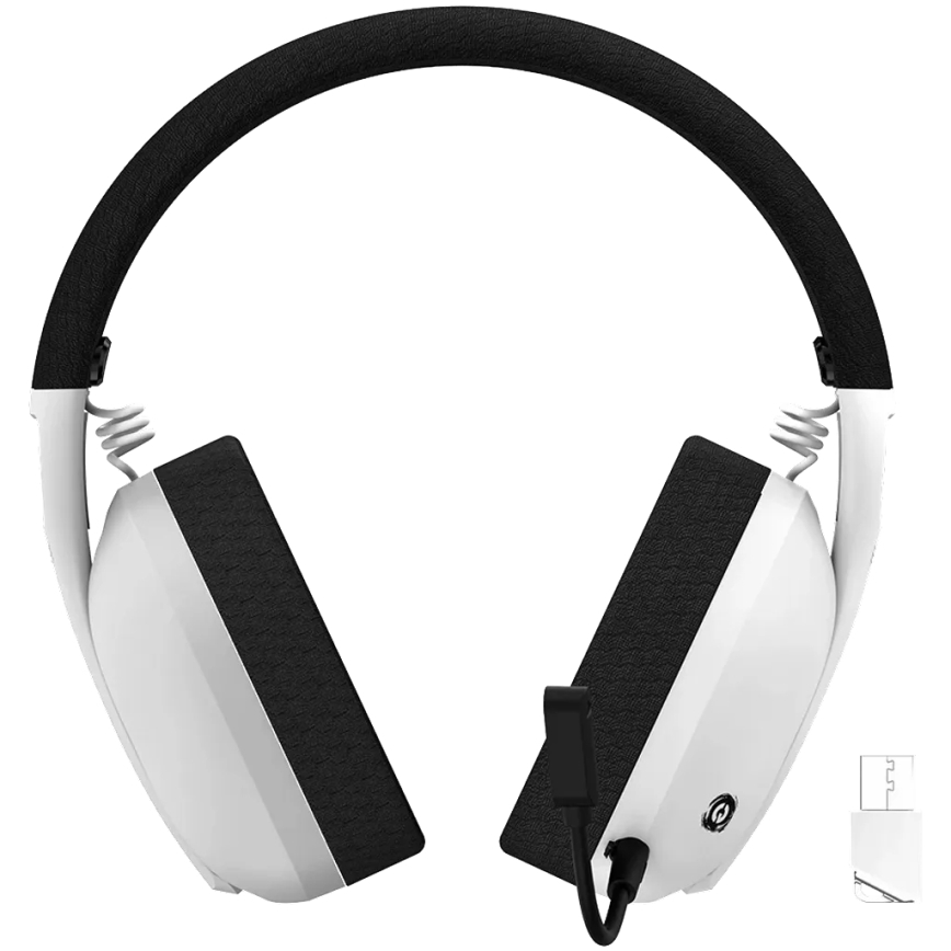 Canyon - Wireless headphones with a microphone 400 mAh white