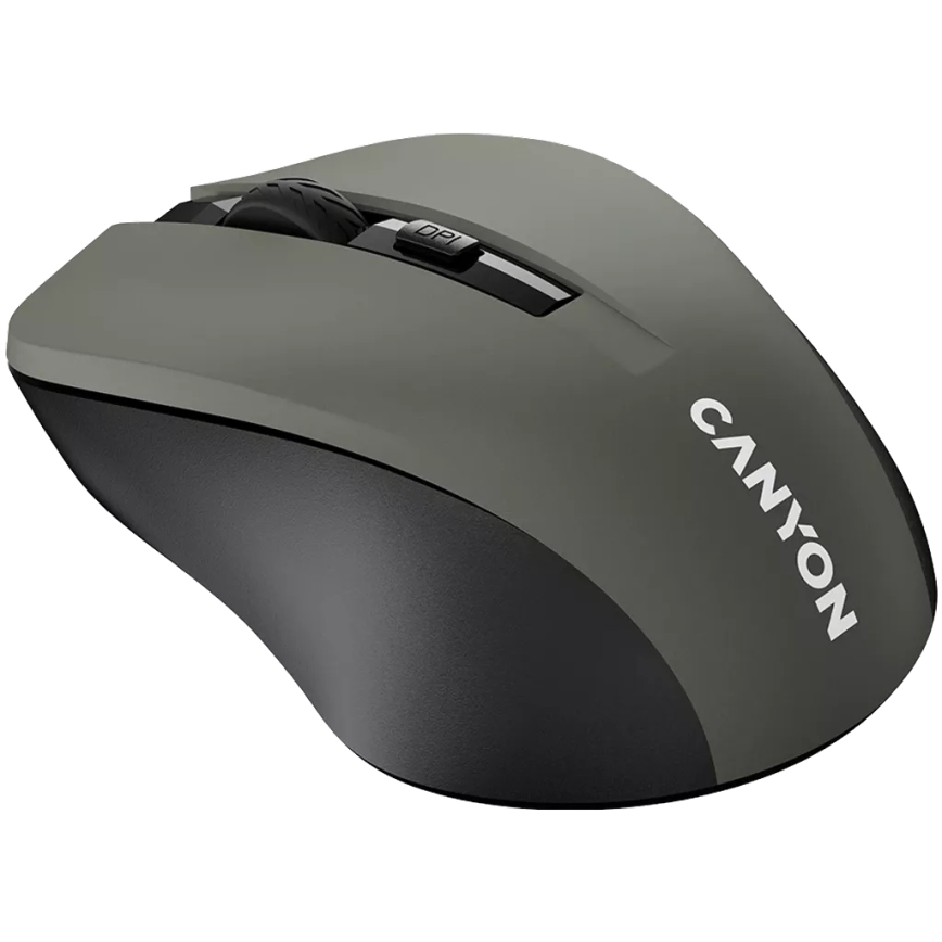 Canyon - Wireless mouse 800/1000/1200 DPI 2xAAA grey