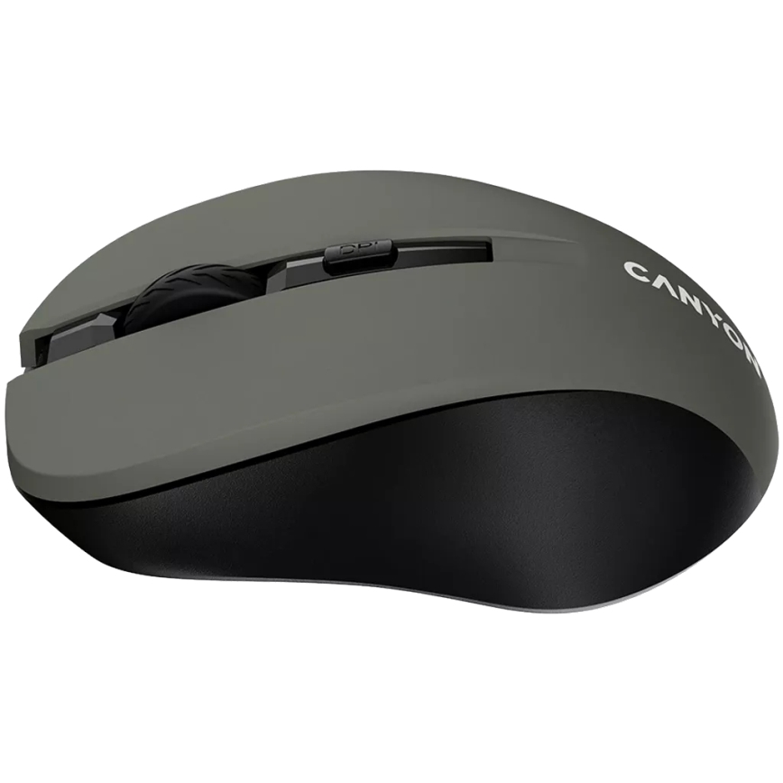 Canyon - Wireless mouse 800/1000/1200 DPI 2xAAA grey