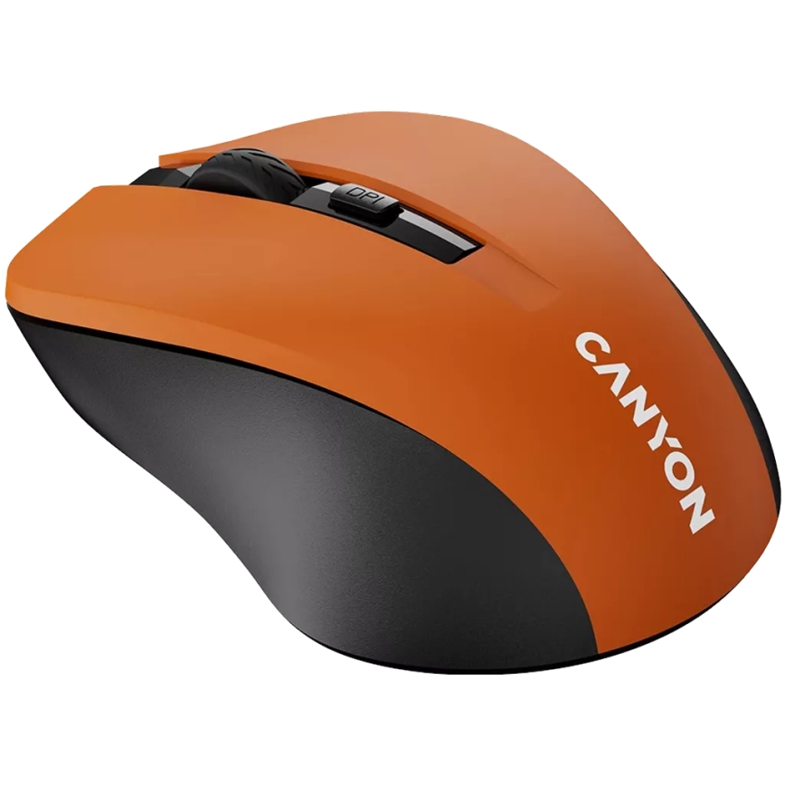 Canyon - Wireless mouse 800/1000/1200 DPI 2xAAA orange