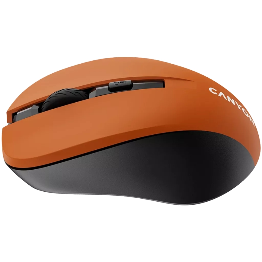 Canyon - Wireless mouse 800/1000/1200 DPI 2xAAA orange