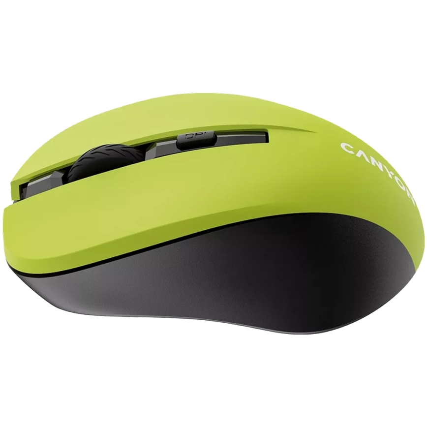 Canyon - Wireless mouse 800/1000/1200 DPI 2xAAA yellow