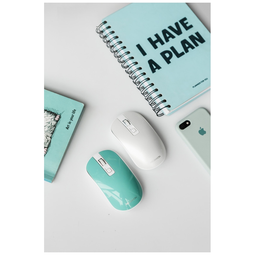 Canyon - Wireless mouse 800/1200/1600 DPI white