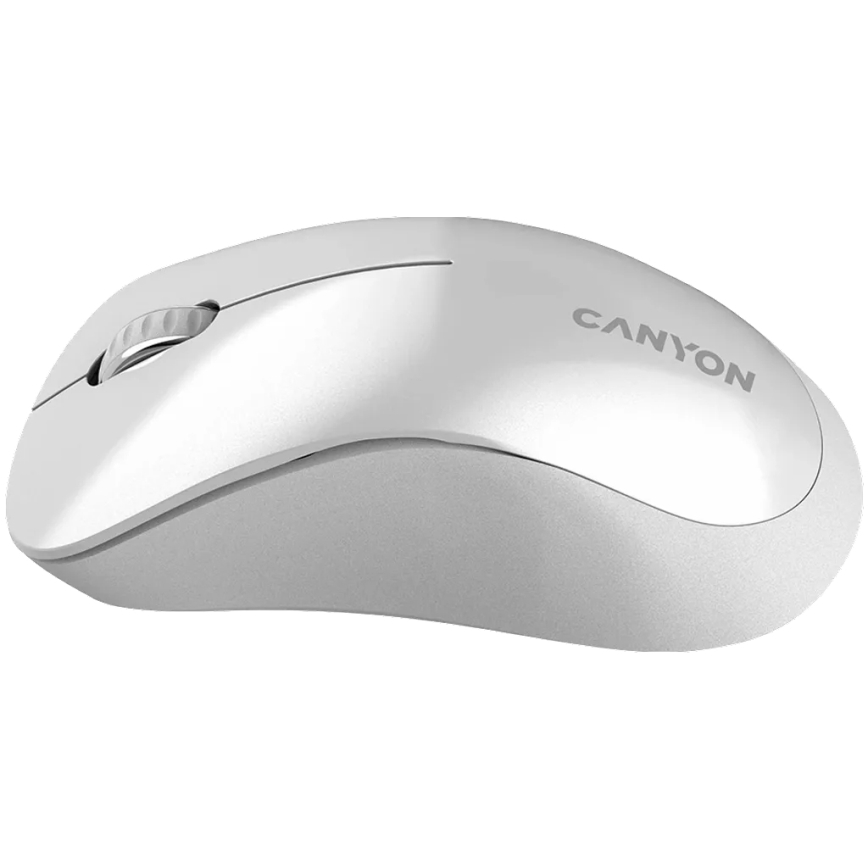 Canyon - Wireless optical mouse with sensor Pixart MW 1200 DPI 2xAAA white