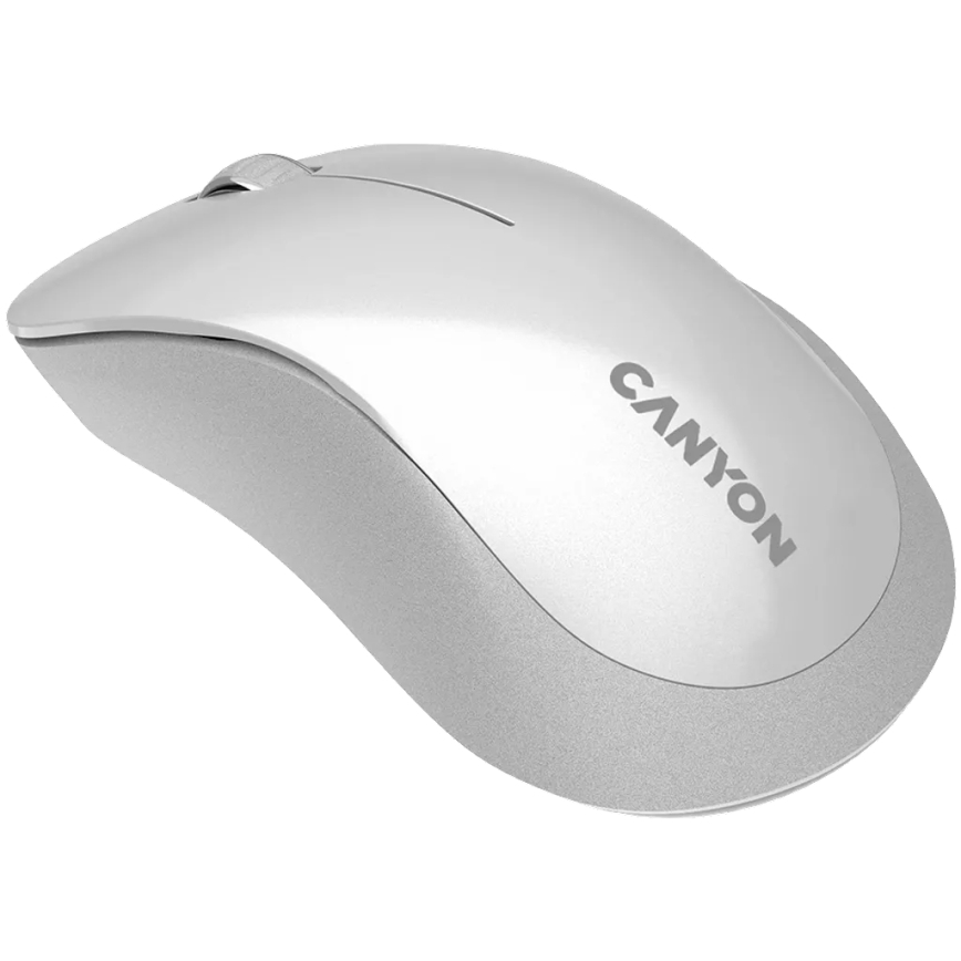 Canyon - Wireless optical mouse with sensor Pixart MW 1200 DPI 2xAAA white