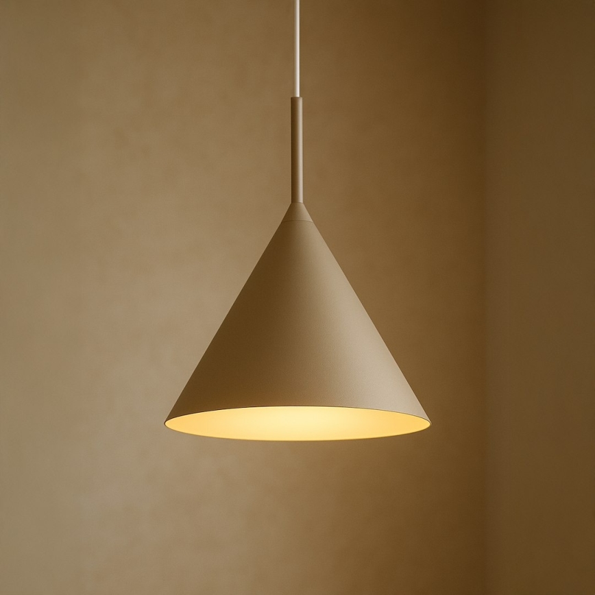 CAPITAL cable-hung pendant 1xGX53/15W/230V Ø 32 cm taupe
