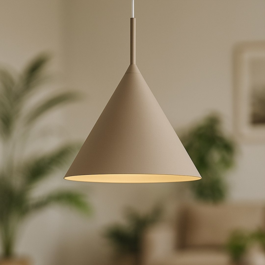 CAPITAL cable-hung pendant 1xGX53/15W/230V Ø 32 cm taupe